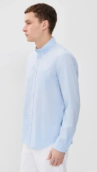 Alex Mill Mill Shirt In Paper Poplin Calm Blue | Thumbnail 4 Alex Mill Mill Shirt In Paper Poplin Calm Blue | Thumbnail 4