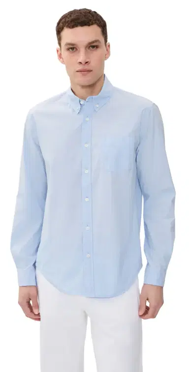Alex Mill Mill Shirt In Paper Poplin Calm Blue | Thumbnail 1 Alex Mill Mill Shirt In Paper Poplin Calm Blue | Thumbnail 1