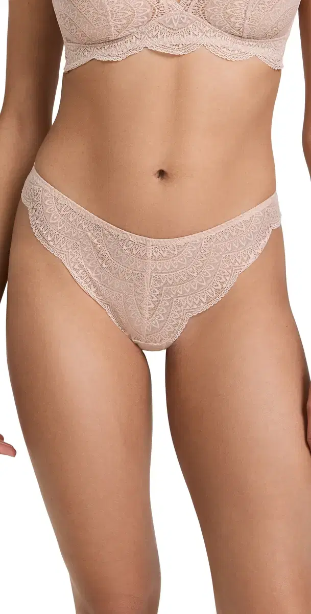 Simone Perele Karma Tanga Panties Peau Rose