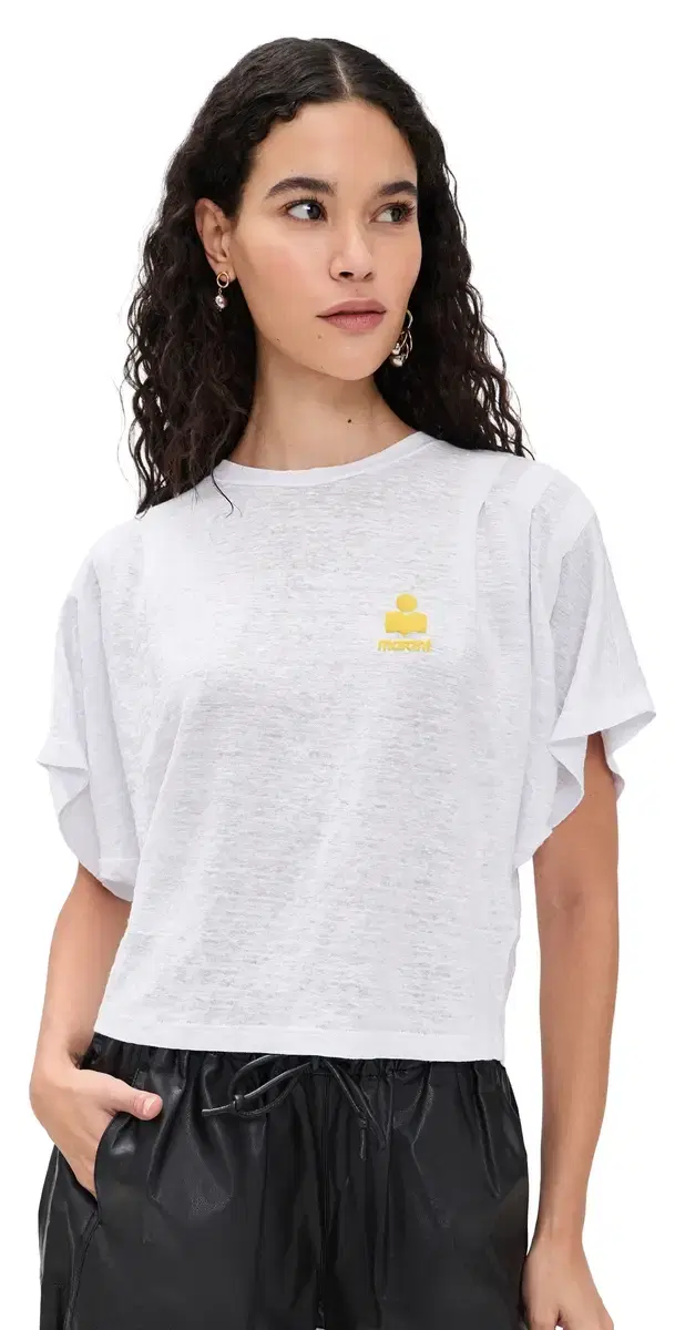Kyanzae Tee White/Yellow