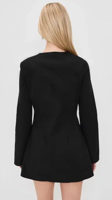 LIONESS Prima Luce Mini Dress Noir | Thumbnail 3