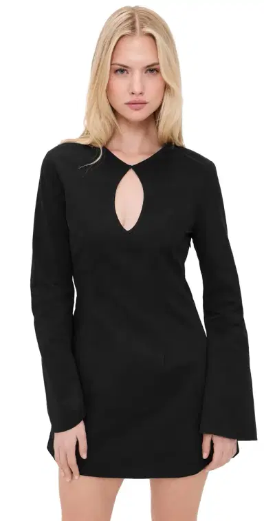 LIONESS Prima Luce Mini Dress Noir | Thumbnail 1