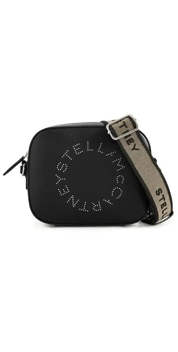 Faux Leather Logo Camera Bag Black One Size