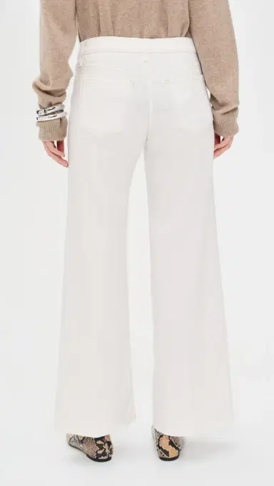Joe's Jeans The Lou Lou Low Rise Wide Leg Petite Jeans White 30 | Thumbnail 3 Joe's Jeans The Lou Lou Low Rise Wide Leg Petite Jeans White 30 | Thumbnail 3