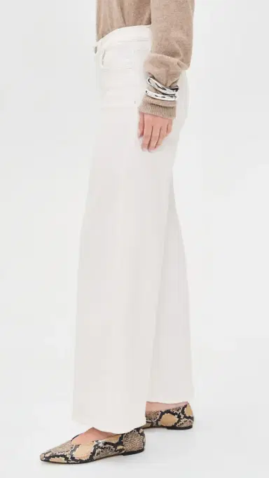 Joe's Jeans The Lou Lou Low Rise Wide Leg Petite Jeans White 30 | Thumbnail 4 Joe's Jeans The Lou Lou Low Rise Wide Leg Petite Jeans White 30 | Thumbnail 4