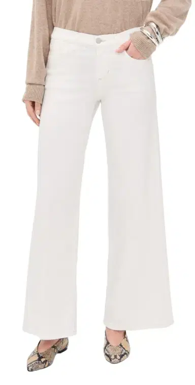 Joe's Jeans The Lou Lou Low Rise Wide Leg Petite Jeans White 30 | Thumbnail 1 Joe's Jeans The Lou Lou Low Rise Wide Leg Petite Jeans White 30 | Thumbnail 1