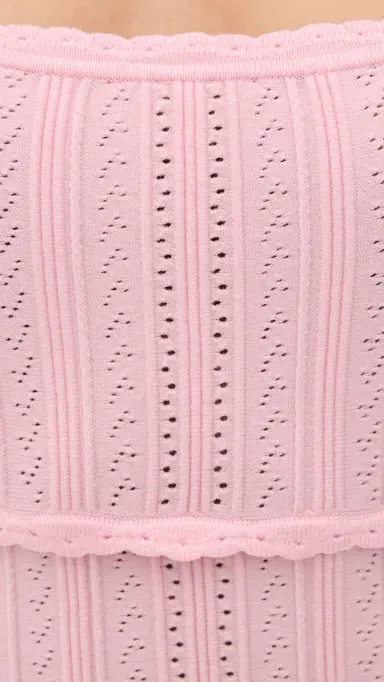 LoveShackFancy Tabatha Dress Peach Sorbet M | Thumbnail 6