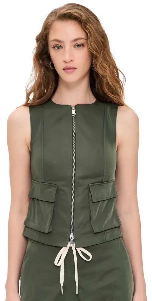 ALIGNE Rita Zip Vest Khaki