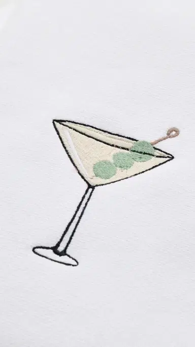 Weezie Martini Hand Towel 2 Pack Martini One Size | Thumbnail 3