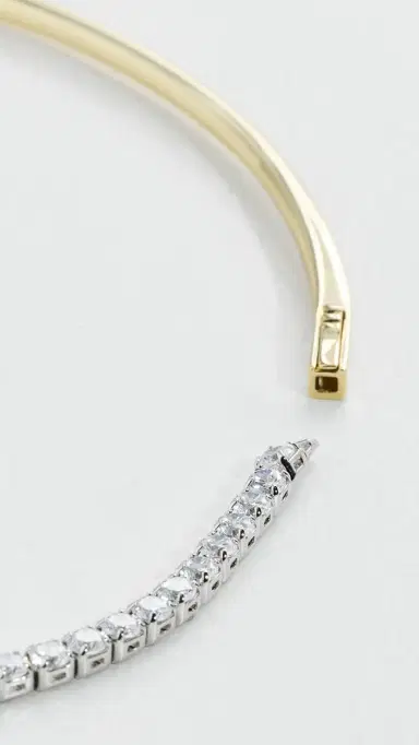 Shashi Nikita Half Tennis Necklace | Thumbnail 5 Shashi Nikita Half Tennis Necklace | Thumbnail 5