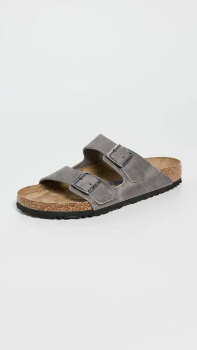 Birkenstock Arizona Soft Footbed Sandals Iron | Thumbnail 2