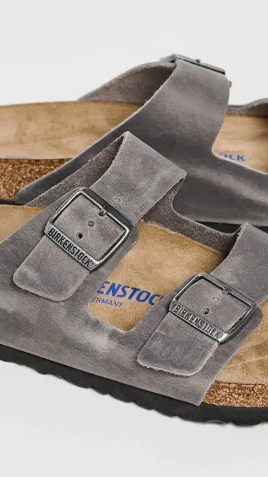 Birkenstock Arizona Soft Footbed Sandals Iron | Thumbnail 5