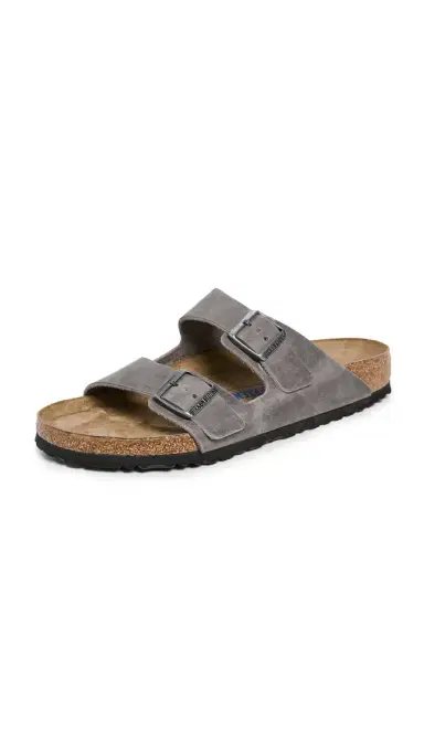 Birkenstock Arizona Soft Footbed Sandals Iron | Thumbnail 6