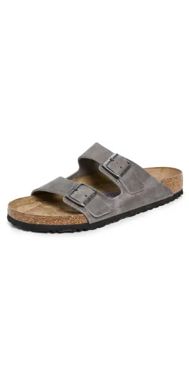 Birkenstock Arizona Soft Footbed Sandals Iron | Thumbnail 1