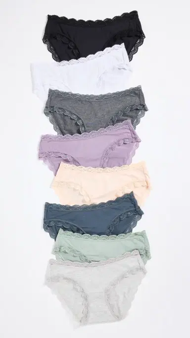 Stripe & Stare Original Knickers 8 Pack The Ultimate Basics 2X | Thumbnail 2