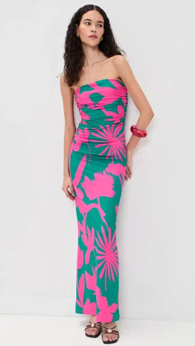EYWASOULS MALIBU Tracy Dress Fuchsia Flora M | Thumbnail 2