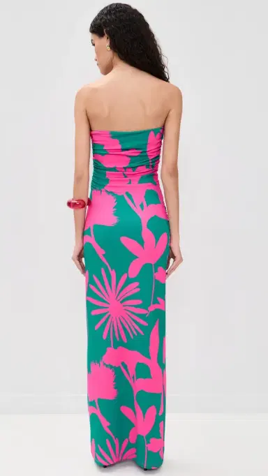 EYWASOULS MALIBU Tracy Dress Fuchsia Flora M | Thumbnail 3
