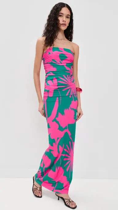 EYWASOULS MALIBU Tracy Dress Fuchsia Flora M | Thumbnail 5