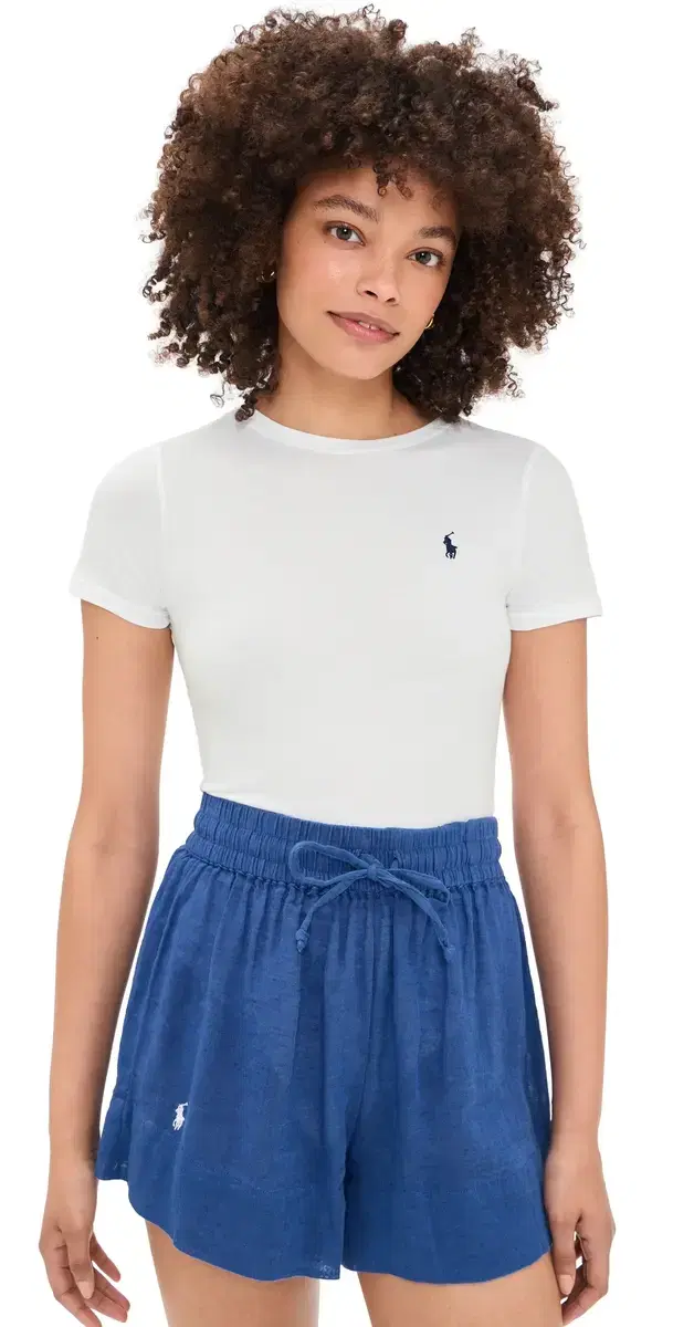Polo Ralph Lauren hort leeve Thong Bodysuit White Cloud