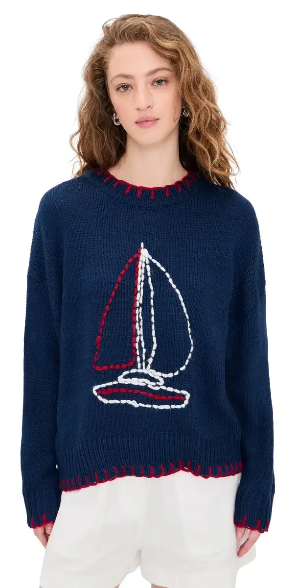 Sailboat Sweater Navy