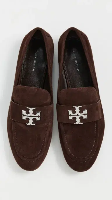 Tory Burch Eleanor Loafers Dark Cocoa/Silver 6 | Thumbnail 2