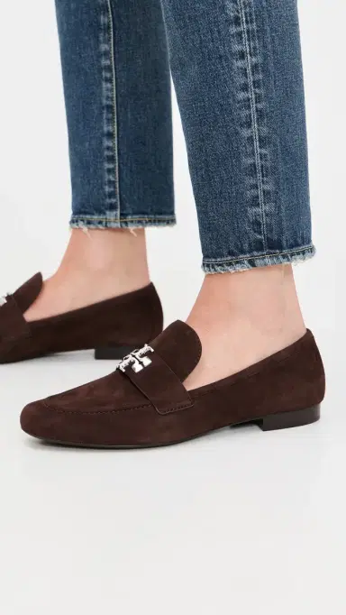 Tory Burch Eleanor Loafers Dark Cocoa/Silver 6 | Thumbnail 3