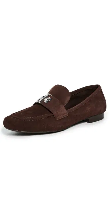 Tory Burch Eleanor Loafers Dark Cocoa/Silver 6 | Thumbnail 1