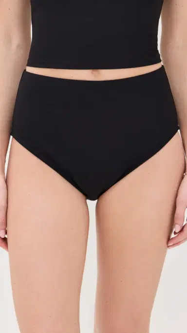 STYLEST Dreamculpt High Waisted Bikini Bottoms Caviar | Thumbnail 2