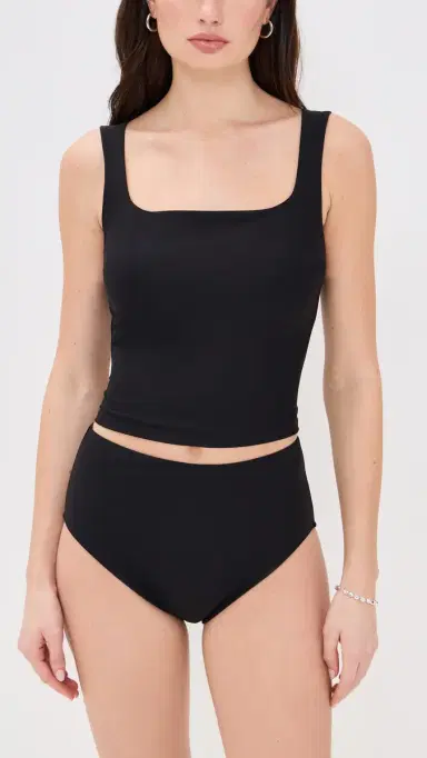 STYLEST Dreamculpt High Waisted Bikini Bottoms Caviar | Thumbnail 3