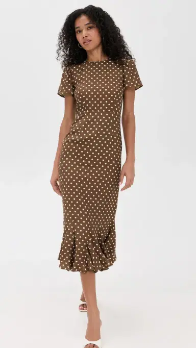 LE BOP Etta Dress Chocolate Dot M | Thumbnail 5 LE BOP Etta Dress Chocolate Dot M | Thumbnail 5