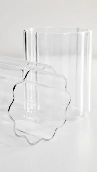FAZEEK Wave Glasses Set of 2 Clear One Size | Thumbnail 4