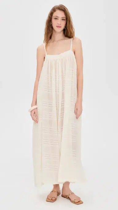 Lemlem Eda Slip Coverup Dress acee Cream | Thumbnail 2