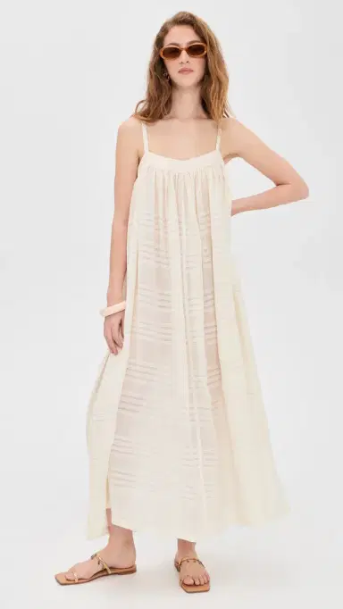 Lemlem Eda Slip Coverup Dress acee Cream | Thumbnail 5