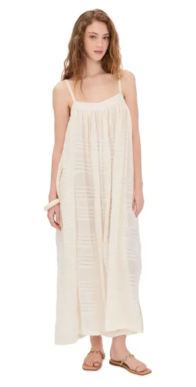 Lemlem Eda Slip Coverup Dress acee Cream | Thumbnail 1