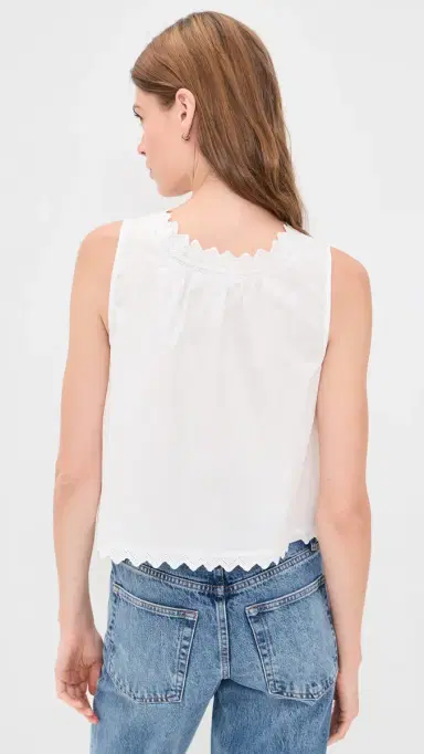 Frame The Serene Tank Top White | Thumbnail 3 Frame The Serene Tank Top White | Thumbnail 3