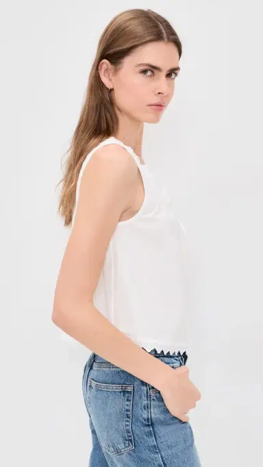 Frame The Serene Tank Top White | Thumbnail 4 Frame The Serene Tank Top White | Thumbnail 4