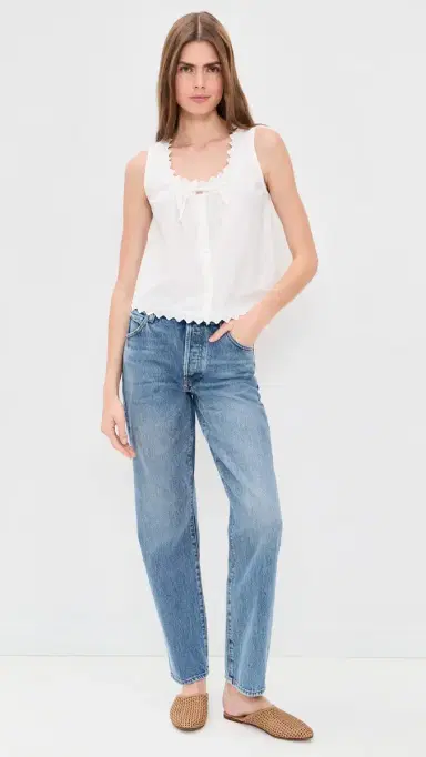 Frame The Serene Tank Top White | Thumbnail 5 Frame The Serene Tank Top White | Thumbnail 5