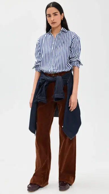 Polo Ralph Lauren Long Sleeve Button Down Shirt 1323 Fall Royal/White | Thumbnail 5 Polo Ralph Lauren Long Sleeve Button Down Shirt 1323 Fall Royal/White | Thumbnail 5