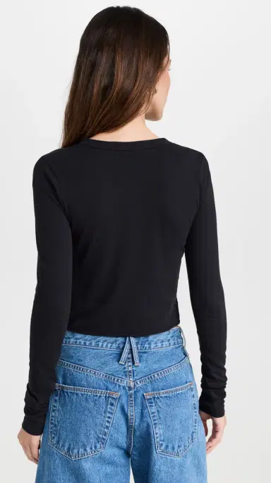 SLVRLAKE Raven Long Sleeve Baby Tee Raven L | Thumbnail 3