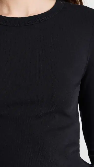 SLVRLAKE Raven Long Sleeve Baby Tee Raven L | Thumbnail 6