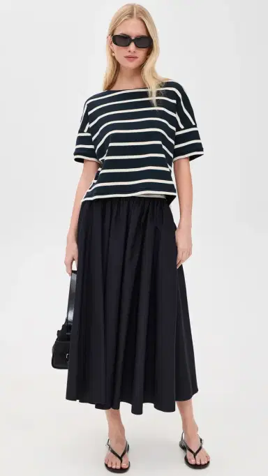 La Ligne Breton Tee Navy/Ecru L | Thumbnail 5