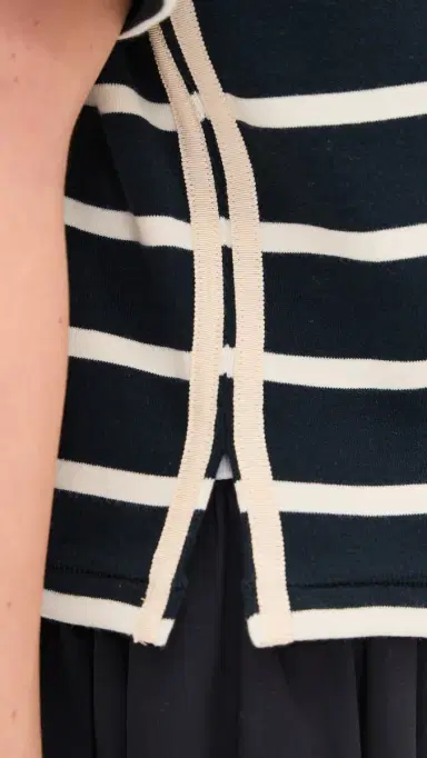 La Ligne Breton Tee Navy/Ecru L | Thumbnail 6