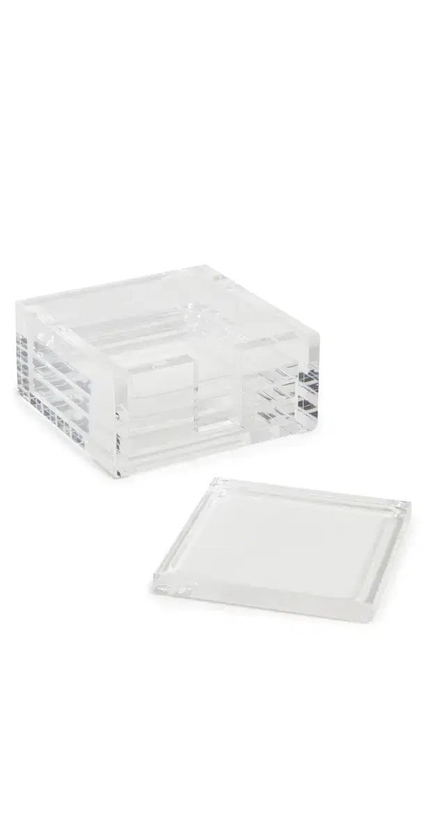 Tizo Design Clear Acrylic Coasters Clear One Size
