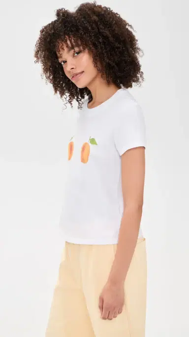 Sunny Somewhere Peaches and Cream Tee White | Thumbnail 4