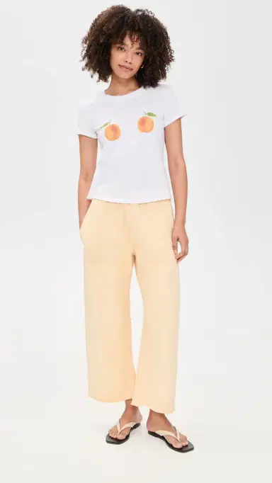 Sunny Somewhere Peaches and Cream Tee White | Thumbnail 5