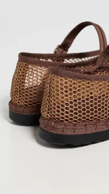 Flabelus Isabella Mesh Flats Brown 36 | Thumbnail 4