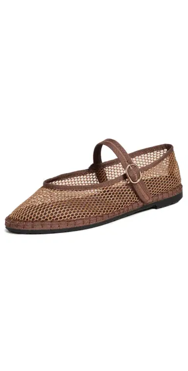 Flabelus Isabella Mesh Flats Brown 36 | Thumbnail 1