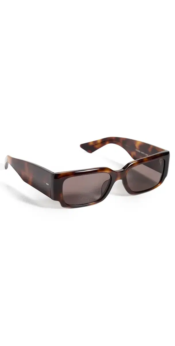 Oliver Peoples Eyewear 1995C 90's Acetate Sunglasses Dark Mahogany One Size
