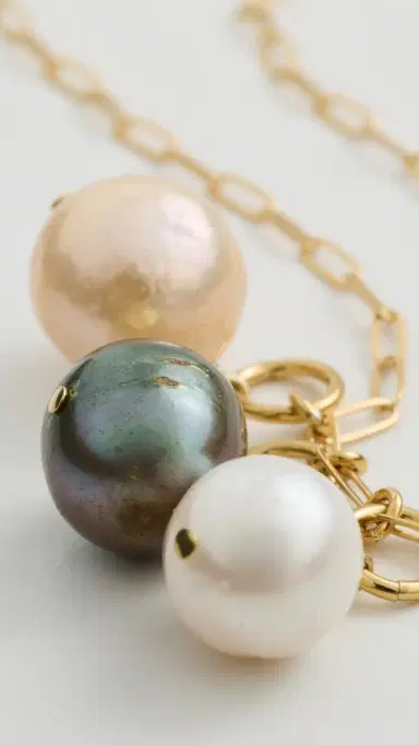Chan Luu Ombre Pearl Necklace Pearl One Size | Thumbnail 5