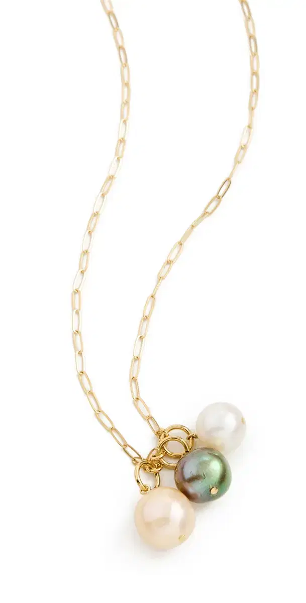 Ombre Pearl Necklace Pearl One Size